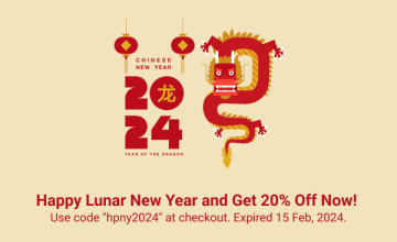 Happy Lunar New Year and Get 20% Off Now!