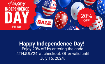 Celebrate Independence Day with a Bang: Enjoy 20% Off on All Items!